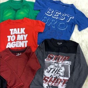 Boys long and short sleeved shirts. Size 6.